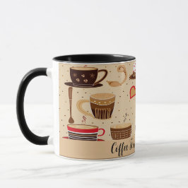 Caneca Café Para O Meu Desenho De Cuta De Namorados N.O 3