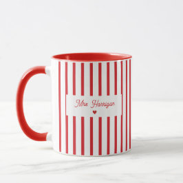 Caneca Café para Professores com Faixa Vermelha