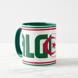 Caneca Café Patriótico com Bandeira Nacional da Argéli
