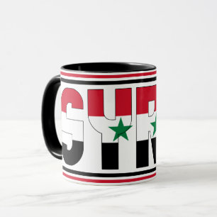 Caneca Café Patriótico com Bandeira Nacional Síria