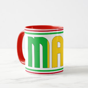 Caneca Café Patriótico da Bandeira Nacional do Mali