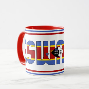 Caneca Café Patriótico da Bandeira Nacional Eswatini