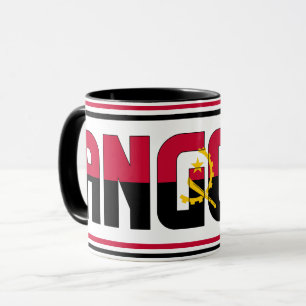 Caneca Café Patriótico de Bandeira Angola