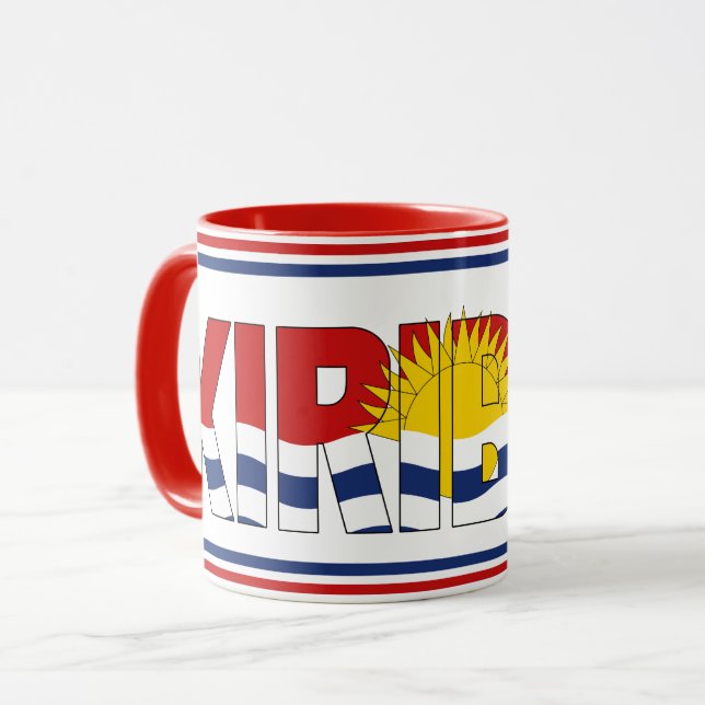 Caneca Café Patriótico "Sippin' com Kiribati" (Frente Esquerda)