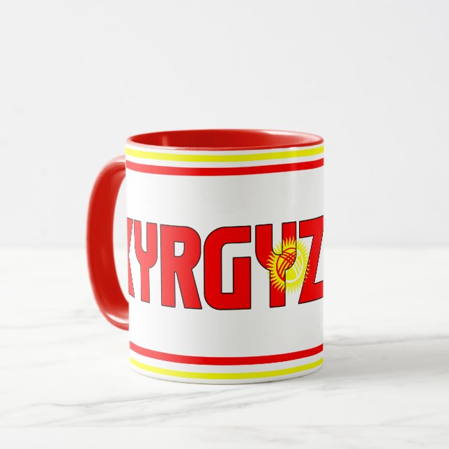 Caneca Café Patriótico "Sippin'' com o Quirguistão (Frente Esquerda)