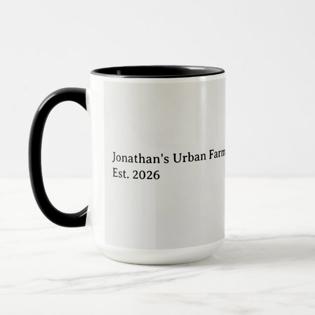 Caneca Café Personalizado com Ovo Manchado Artesanal (Esquerda)