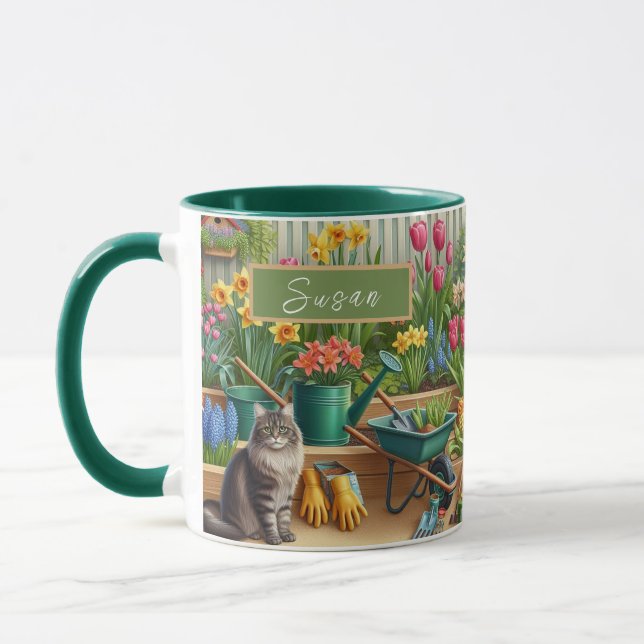 Caneca Café Personalizado para Amantes de Jardins  (Esquerda)