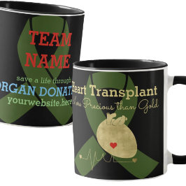 Caneca Café Personalizável da Equipe de Transplante Cardí