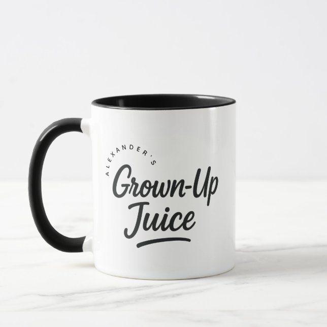 Caneca Café Presente de Suco Personalizado para Adultos (Esquerda)