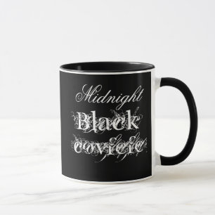 Caneca Café preto da meia-noite personalizável