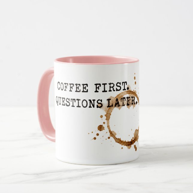 Caneca Café Primeiro (Frente Esquerda)