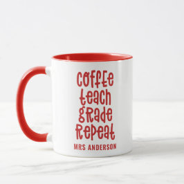 Caneca Café, professor, grau, professor de tipografia rep