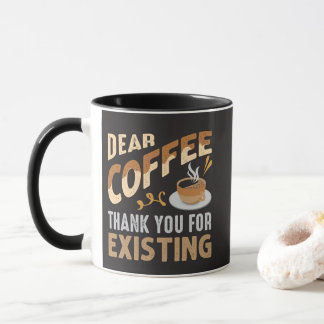 Caneca Café Querido Obrigado Por Existir Café Divertido