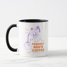 Caneca Café Recém-Enfeitiçado Fantasma de Halloween Fofo