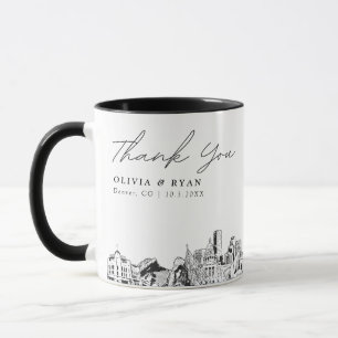 Caneca Café Simples De Casamento De Denver