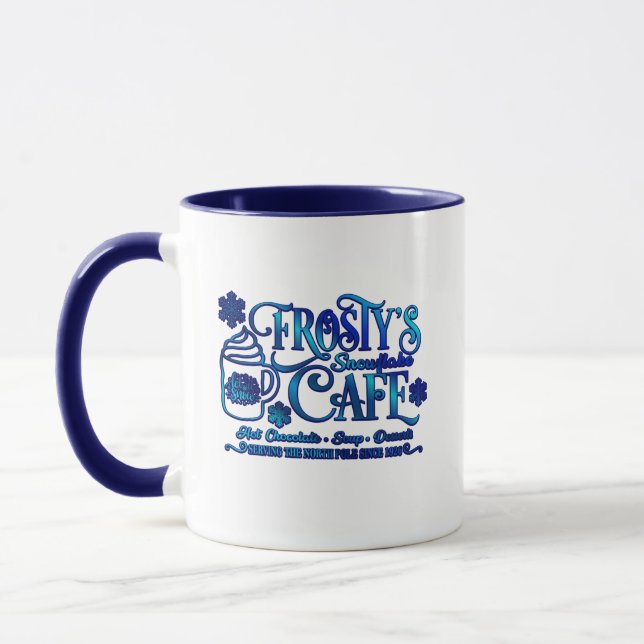 Caneca Café Snowflake do Natal Frosty (Esquerda)