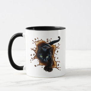 Caneca Café Splash Black Cat