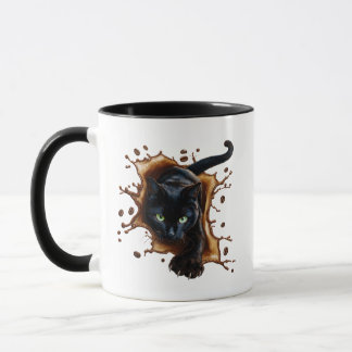 Caneca Café Splash Black Cat
