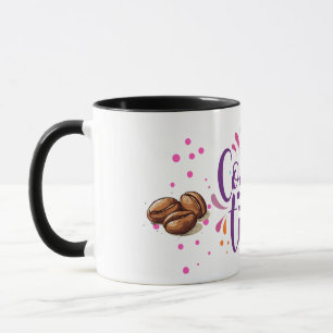 Caneca café tempo design moderno
