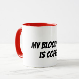 Caneca café tipo sangue