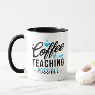 Caneca Café Torna Possível Ensinar 2 Mug