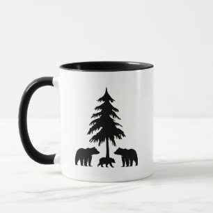 Caneca Café Ursos na Floresta