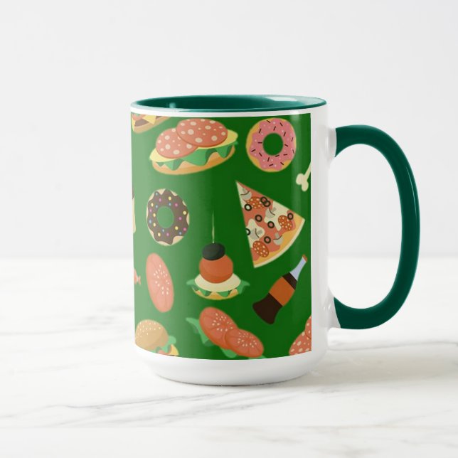 Caneca Café Verde De Hora De Invasão (Direita)