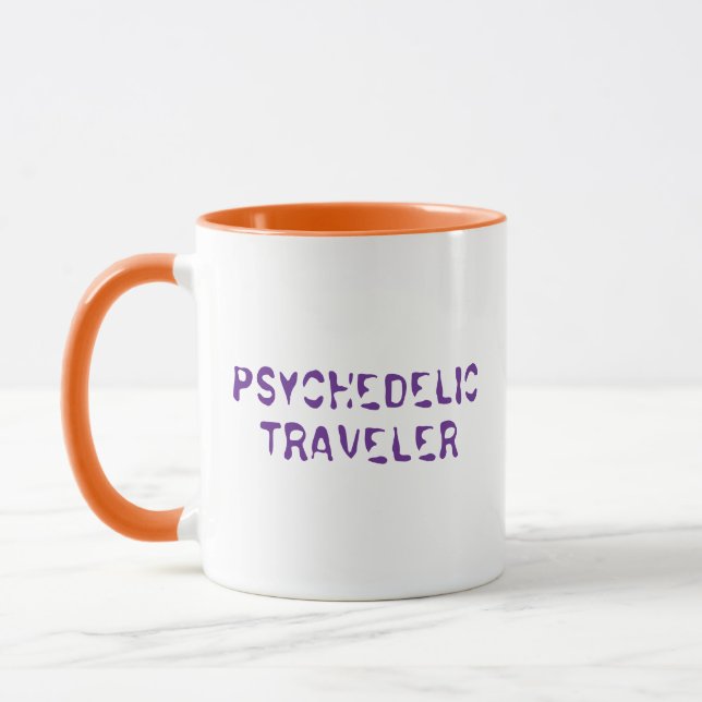 Caneca Café Viajante Psicodélico (Esquerda)