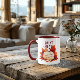 Caneca Café Vibes Outono – Amor de Tempero de Abóbora e C