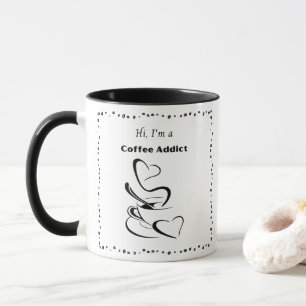 Caneca Café Viciado em café quente