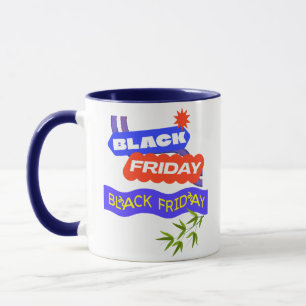 Caneca "Cafeína & Carrinho – Agito da Black Friday"
