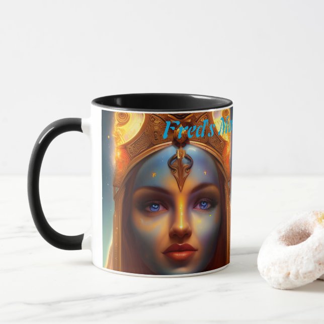 Caneca Cafeína da Manhã de Fred Personalizada Personalizá (Com Donut)