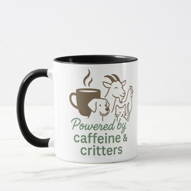 Caneca Cafeína e Critters Coffee Mug (Esquerda)
