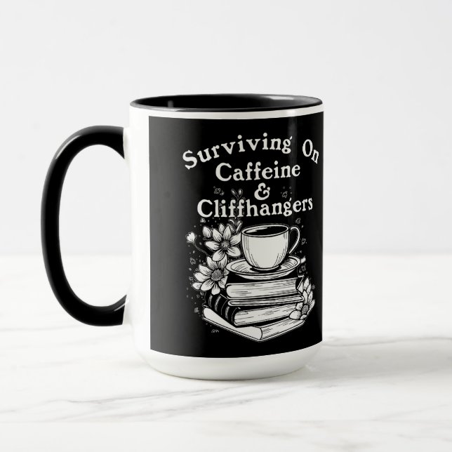 Caneca Cafeína e Suspense (Esquerda)