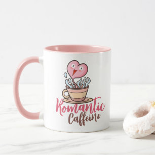Caneca Cafeína Romântica Personalizável