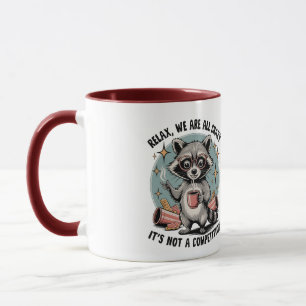 Caneca Caffeine Chaos Raccoon Mug