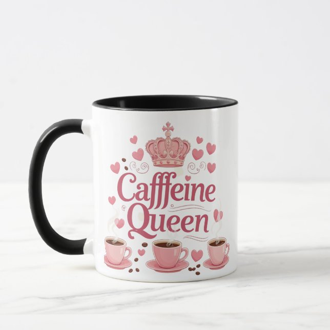 Caneca Caffeine Queen - Na moda Combo Mug para café Lover (Esquerda)