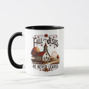 Caneca Cair por Jesus, ele nunca sai