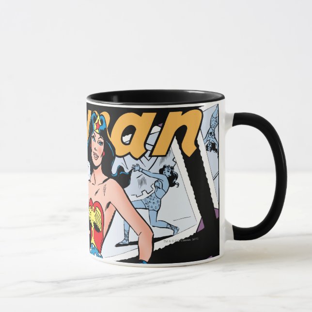 Caneca Caixa da Mulher Maravilha de 3 Dooms (Direita)