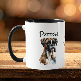 Caneca Caixa de Boxer de Estimação Fofa Personalize Compa