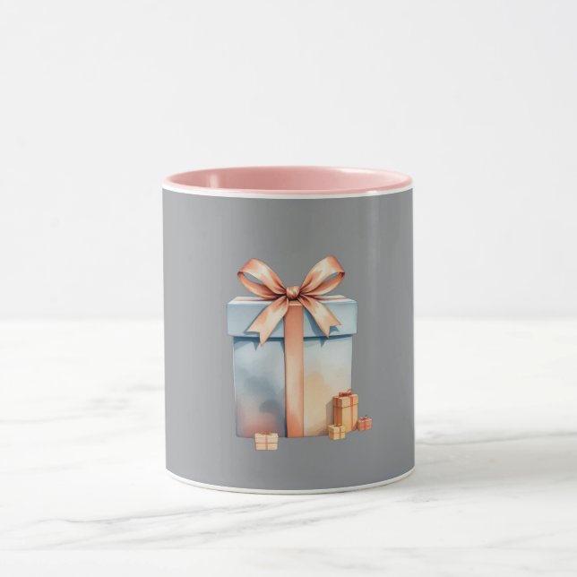 Caneca Caixa de Presentes de Natal (Centro)