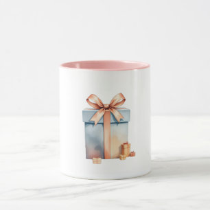 Caneca Caixa de Presentes de Natal