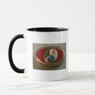 Caneca Caixa do pó para inalações com a miniatura do