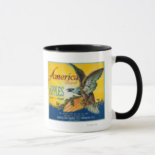 Caneca Caixa LabelDufur de América Apple, OU