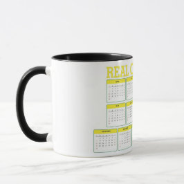 Caneca calendário fixo real de 13 meses