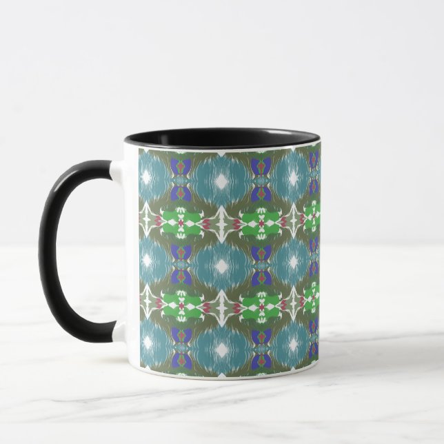 Caneca Calidoscópio da Maré Esmeralda (Esquerda)