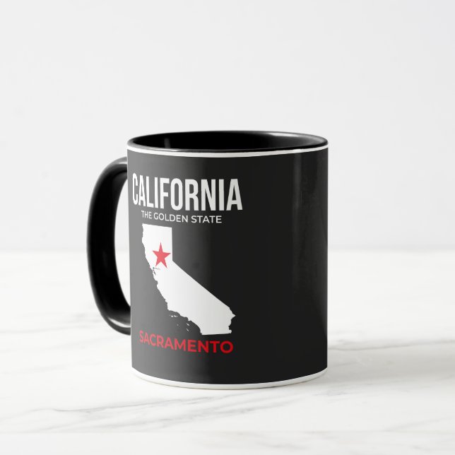 Caneca California, Sacramento – The Golden State, USA (Frente Esquerda)