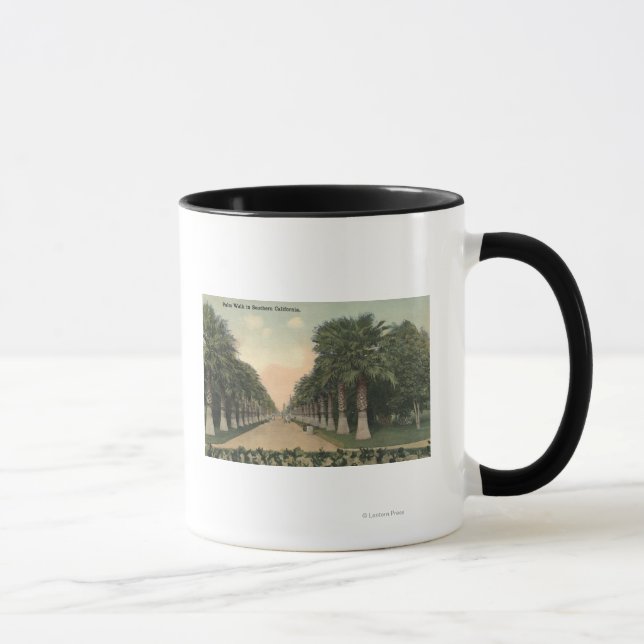 Caneca CaliforniaPalms Alongside Road (Direita)
