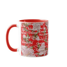 Caligrafia de Natal Nomes de Cristos|| Vermelho