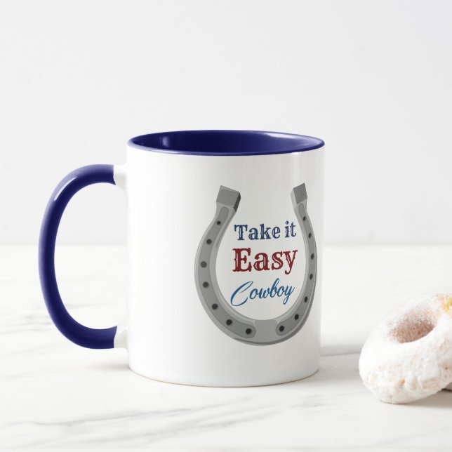 Caneca Calma, Cowboy (Com Donut)